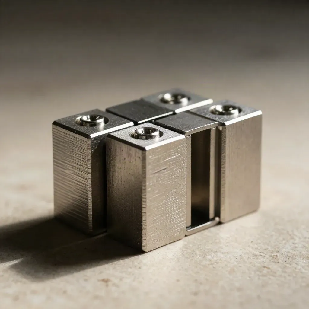 Aluminium-Module und Schrauben rasten präzise zusammen